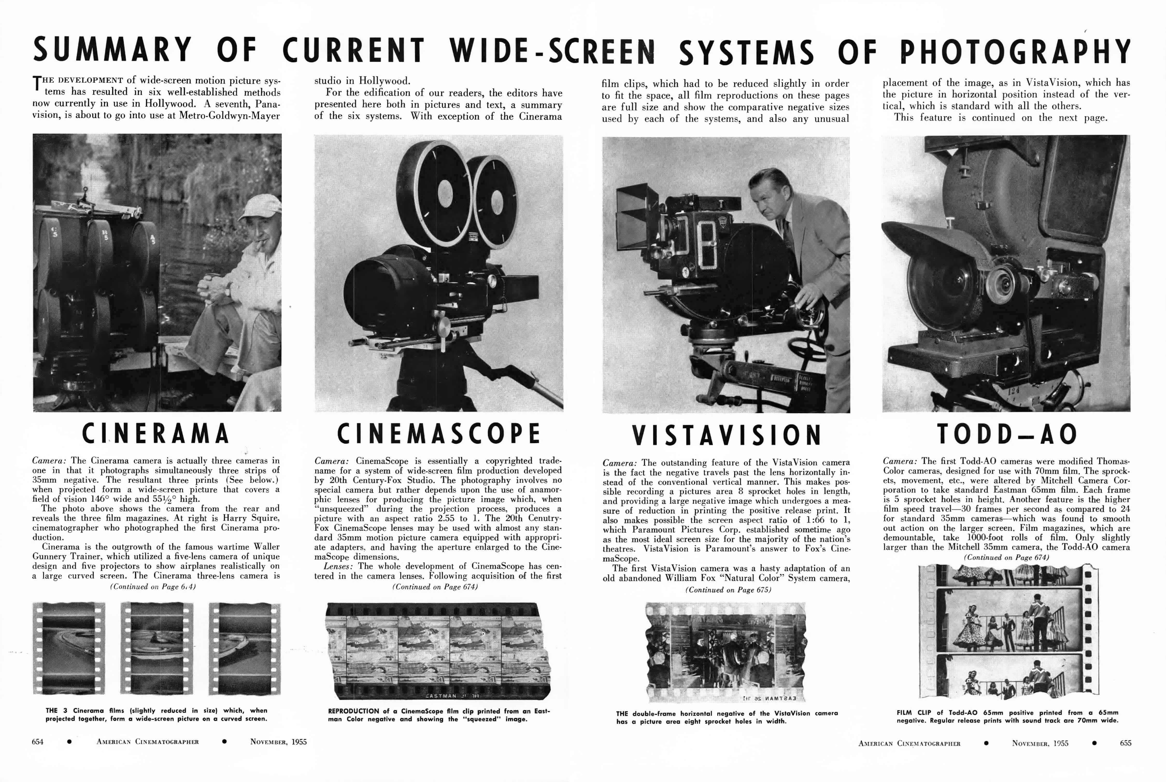 Sistemas grandes pantallas años 50